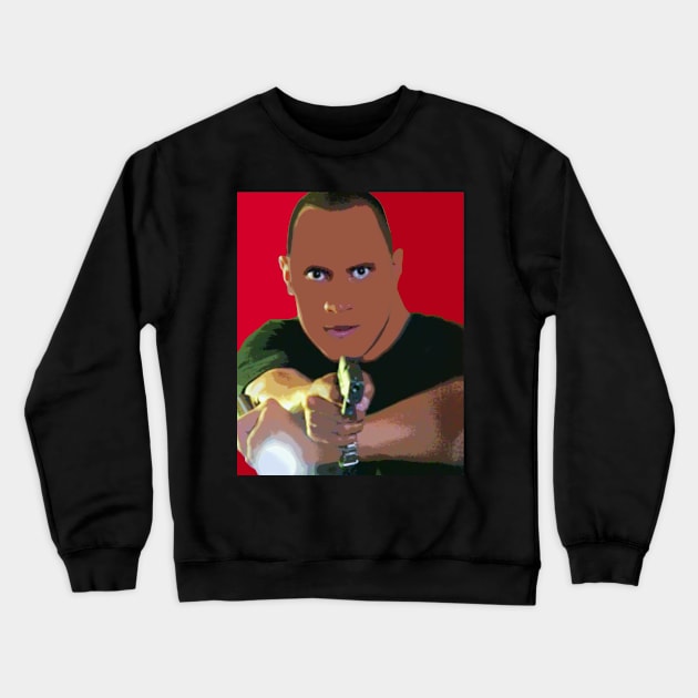 dwayne johnson Crewneck Sweatshirt by oryan80